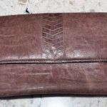 Vintage Princess Gardner Women's Genuine Lambskin Coin & Checkbook Wallet Purse Brown Photo 0