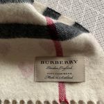 Burberry RARE  Beige black red heart 100% CASHMERE CHECK SCARF Photo 4