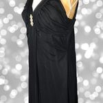 Taboo Nwot!  beautiful long black gown! Beautiful rhinestone center design! Photo 3