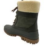 NWT Cougar Waterproof Lace Up Winter Boots Carlisle Olive Quilt Green Size 8 Photo 2