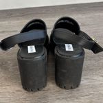 Steve Madden Black Leather  Platform Sandals Photo 3