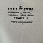 Neon Buddha White Asymmetrical Tunic Jacket Bird Floral Buttons Size Small Photo 2