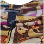 Petite Sophisticate  Multicolor Paisley Blouse Size Medium Euc Photo 2