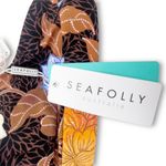 Seafolly NWT Boheme Longline Triangle Bikini Top Size 4 US Black Floral Bohemian Photo 8