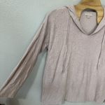 Barefoot Dreams CozyChic Ultra Lite Perforated Pullover Hoodie Pink Womens 2X Photo 2