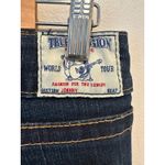 True Religion Tommy Vintage Y2K Low Rise Dark Wash Orange Stitched Bootcut Jean Photo 13