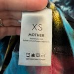 MOTHER The Square Sweatshirt‎ Medium Crewneck Tie Dye Pullover Vertigo Black Blue Size XS Photo 3