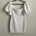 Free People  Beach White Bubbly Puff Sleeve Off The Shoulder Mini Dress S Photo 4