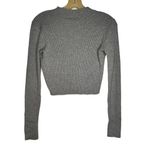 Brandy Melville  Gray Cropped Ribbed Sweater‎ Photo 2