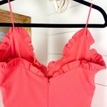 Black Halo  Biscayne Jumpsuit Canyon Coral Ruffle Sleeveless NWT Size 0 Photo 4