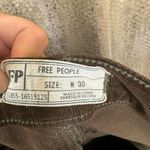 Free People  Reagan Walnut Brown Button Fly Corduroy Ankle Jeans Size 30 Photo 2