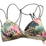 Victoria's Secret  floral moss bikini bra top wqmen's size‎ XS junior's Photo 0