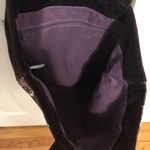 Old Navy eggplant purple Butterfly ribbon velvet shoulder bag tote ornate boho Photo 7