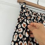 Marie Oliver Maxi Skirt Leopard Print Ruffle Hem Silk Bohemian Size 6 Photo 9