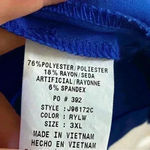 Jaanuu  scrubs top royal blue v neck three front pockets 3X Photo 5