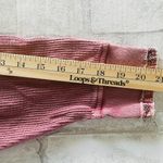 Free People  Fall For You Henley Sweet Cranberry Long Sleeve Oversized Top Sz M Photo 12