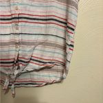 Weatherproof  Striped Button-Down Shirt - Red, Blue, Gray Photo 5
