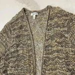 Dress Barn LongLine Knit Open Front Cardigan Tan/Brown 3/4 Sleeve Womens Plus 3X Brown Photo 3