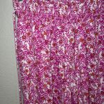 Anthropologie  Pilcro Floral Jogger Pants White Pink Orange Size L boho resort Photo 1