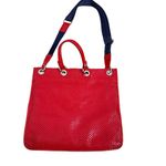 Dolce & Gabbana  Red Patent Leather Woven Tote Bag Archive Photo 7
