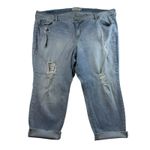 Torrid  Plus 26 Boyfriend Straight Jeans Stretch Distressed Holes Rips Stretch Photo 1
