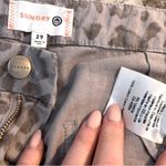 Sundry  Anthropologie Gray Leopard‎ Camo Joggers Size 29 Photo 9