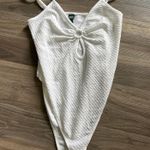 Wild Fable  Bodysuit White Ribbed Photo 0