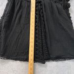 Topshop  Black Crochet‎ Lace Trim Kaftan Swim Cover Up Beach Resort Wear Medium Photo 8