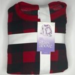 Stars Above Red Buffalo Plaid Thermal Pajama Set New L Photo 0