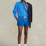 Ralph Lauren The LAUREN ® Roll-Tab-Sleeve Aqua Blue Turquoise Linen Shirt Photo 1