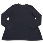 COS  Sweater Womens X Small Black Raised Stitch Jumper Textured Crew Neck Cotton Photo 1