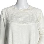 Free People Shirt Womens XS White Spring Valley Lace Tunic Lace Neutral Bohemian Photo 3