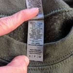 Book Mushroom Olive Green Embroidered Crewneck Womens Sweatshirt Size Small Fall Photo 5