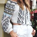 Free People Boho White Jean Shorts Size 25 Photo 4