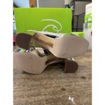 Sam Edelman Jullian Platform Dress Sandal Silver Metallic Chunky Heel Size 8.5 Photo 6