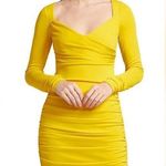 Cinq à Sept Cinq A Sept Miah Ruched Mini Dress Pineapple Yellow 0 Photo 0