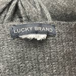 Lucky Brand Acrylic Knit Scarf Women's Size 70" X 15" Fringe Charcoal Gray Soft Photo 5