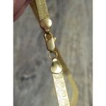 Patterned Herringbone Gold Simple Classic Necklace Long Photo 4