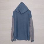 BKE Hoodie Pullover Blue Aztec Embroidered Kangaroo Pocket Long Sleeve Women’s Photo 7