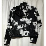 Adidas  Pullover Jacket Windbreaker Hood Black White Marble Women's Medium NWT Photo 1