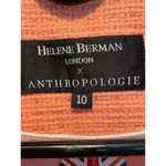 Anthropologie x Helen Berman Tangerine Dream Tweed Jacket size 10 NEW Orange Photo 4