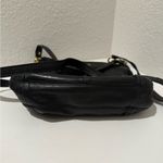 Coach Ashley Hippie Crossbody Satchel Black Leather and Snake Print Trim Photo 5