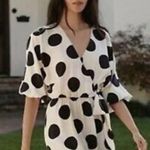 H&M COPY - Spotted MIDI Dress SZ M 100% lyocell Photo 2
