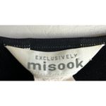 Misook Exclusively  Classic Black Knit Short Sleeve Shift Dress Size Small Photo 5