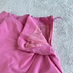 Showpo NEW  Kiandra Wrap Mini Skirt Womens Sz 10 Pink Knot Detail‎ Side Zip Lined Photo 10