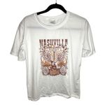 Nashville Music City White Graphic T Photo 0