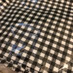 Unisex Gingham Plaid Skinny Scarf Black White New Photo 4