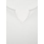 Mango Cotton V-Neck T-Shirt Baby Tee Luciac Off White NWT Teens Large Photo 5