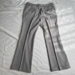 Worthington Women's Size 12 Gray Dress Pants with Flared Leg Rolled Hem Pockets Photo 5