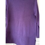 Chico's  Purple Ribbed Knit Asymmetrical Tunic Top Size 0 S Photo 2